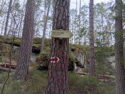 A zde jsme měli poslechnout a odbočit doprava do Oslí chodby.